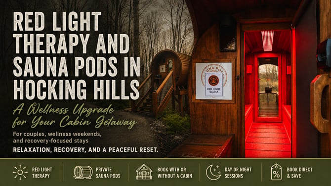 The Benefits of Red Light Therapy During a Hocking Hills Sauna Pod Session